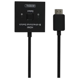 2 Way Manual HDMI Selector - Black