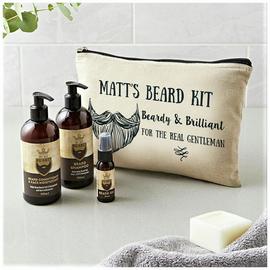 Personalised Message Beardy And Brilliant Beard Kit