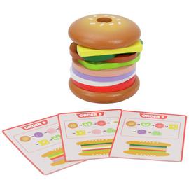 Chad Valley Wooden Burger Stack Game
