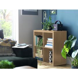 Habitat Squares Plus 4 Cube Storage Unit - Dark Oak