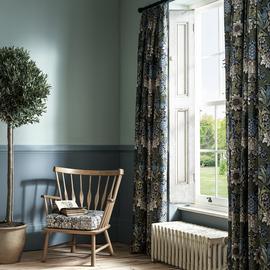 Habitat x Morris & Co. Sunflower Curtain - Navy