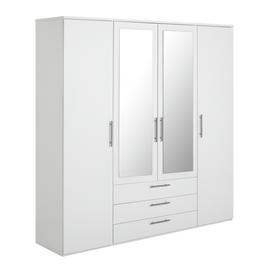 Argos Home Brisbane 4 Door 3 Drawer Wardrobe
