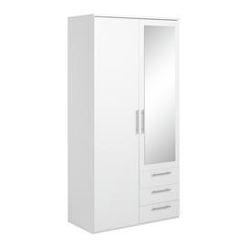 Argos Home Brisbane 2 Door 3 Drawer Mirror Wardrobe
