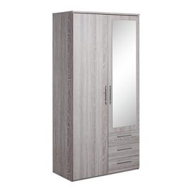 Argos Home Brisbane 2 Door 3 Drawer Mirror Wardrobe