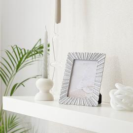 Argos Home Silver Starburst Resin Picture Frame - 4x6"