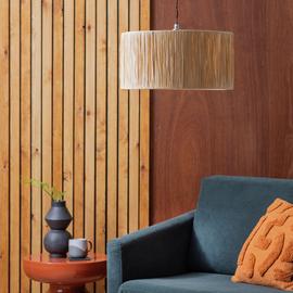 Argos Home Salto Beige Raffia Lampshade - 40cm