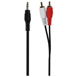 3.5mm Jack to Stereo RCA Cable - Black
