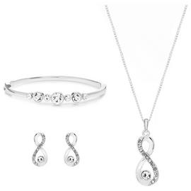 Jon Richard Crystal Infinity Jewellery Set