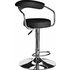 Argos Home Executive Gas Lift Bar Stool w/ Back Rest - Black
