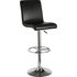 Argos Home Turner Leather Effect Seated Bar Stool - Black