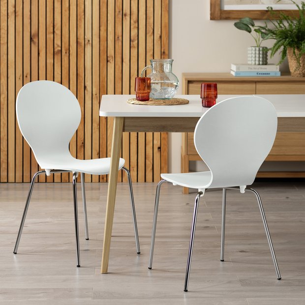 Buy ColourMatch Super White Bentwood Dining Chair at Argos.co.uk - Your