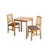 Argos Home Kendal Square Solid Wood Table & 2 Chairs - Choc