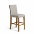 HOME Winslow Cream Oak Stain Leather Effect Bar Stool