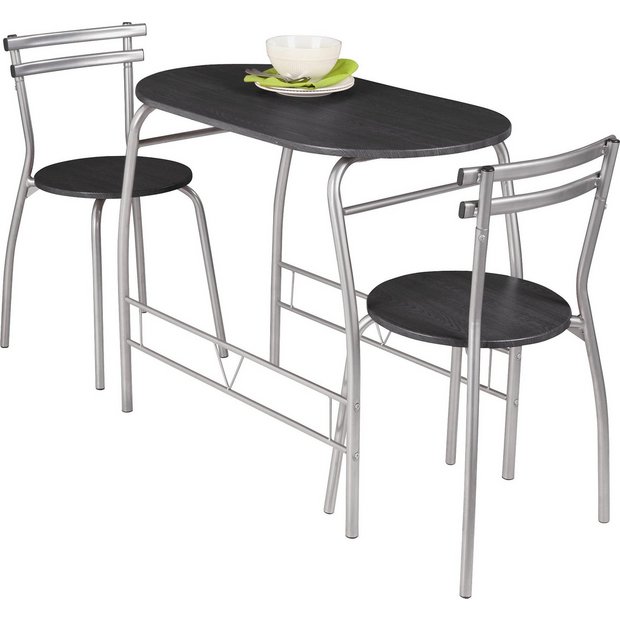 Buy HOME Vegas Dining Table and 2 Chairs - Black at Argos.co.uk - Your