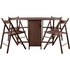 Argos Home Butterfly Ext Oval Table & 4 Chairs - Chocolate