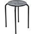 Simple Value Metal Stacking Dining Stool - Black