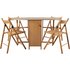Argos Home Butterfly Extendable Oval Table & 4 Chairs - Oak