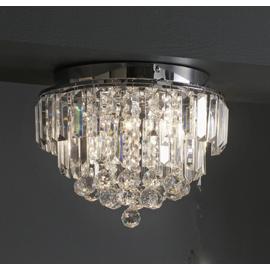 Argos Home Opulence Crystal Glass Flush Ceiling Light