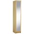 Argos Home Cheval Single Mirrored Wardrobe - Oak Effect