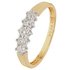 Revere 9ct Gold 0.25ct tw Diamond 5 Stone Eternity Ring