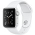 Apple Watch S1 42MM Silver / White Sport Band
