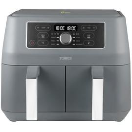 Tower T17181 Vortx Dual Basket 8L Air Fryer - Grey