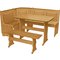Argos Home Puerto Rico Solid Wood Nook Table & Corner Bench