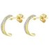 Revere 9ct Gold Plated Sterling Silver Diamond Stud Earrings