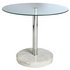 Argos Home Round Glass and Marble Effect End Table