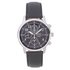 Seiko Men's Black Leather Strap Chronograph Watch