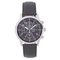 Seiko Men's Black Leather Strap Chronograph Watch