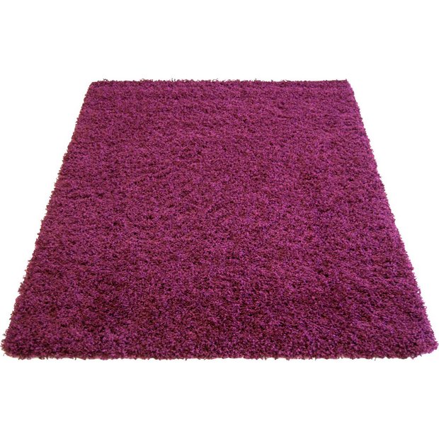 Buy Jazz Shaggy Rug Plum 160 x 230cm at Argos.co.uk Your Online