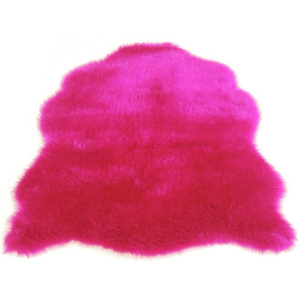 Buy Faux Fur Fuchsia Rug 75 x 90cm at Argos.co.uk Your Online Shop
