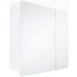 Argos Home Curve 2 Door Mirrored Bathroom Cabinet - White