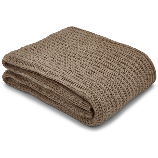 argos knitted throw