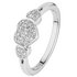 Revere Sterling Silver Diamond Accent Heart Cluster Ring
