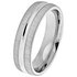 Revere Sterling Silver Matte Groove Wedding Ring6mm