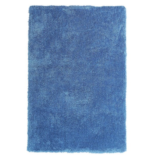 Buy ColourMatch Snuggle Shaggy Rug 110x170cm Ink Blue at Argos.co