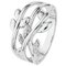 Revere Sterling Silver Cubic Zirconia Leaf Ring