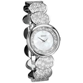 Seksy Elegance White Dial Swarovski ® Crystals Ladies Fashion Watch 2412.37 Best Price and Cheapest