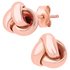 Revere 9ct Rose Gold Triple Knot Stud Earrings