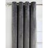 Argos Home Velour Lined Eyelet Curtains -168x229cm- Charcoal