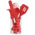 HOME 8 Piece Silicone Utensils Set - Red