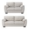 Argos Home Milano Leather 2 & 3 Seater Sofas - Light Grey