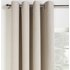 Argos Home Linen Look Blackout Curtains - 168x229cm - Stone