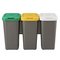 Tontarelli Set of 3 Recycling Bins