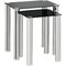 Argos Home Matrix Nest of 2 Glass Tables - Black