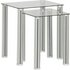 Argos Home Matrix Nest of 2 Glass Tables - Clear
