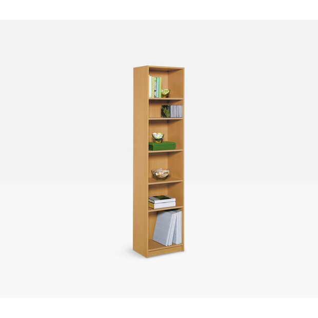Buy HOME Maine Half Width Tall Extra Deep BookcaseBeech Effect at Argos.co.uk Your Online