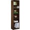 Argos Home Maine 5 Shelf Half Width Bookcase - Walnut Effect